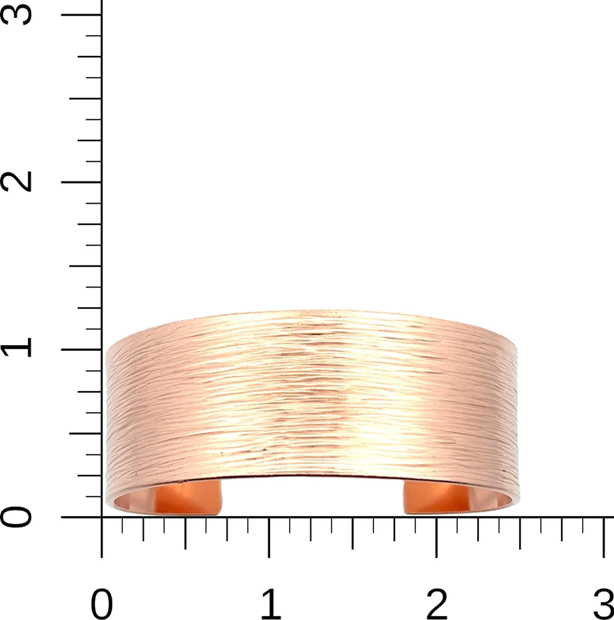 Men's Bark Copper Cuff Bracelet - 1 Inch Wide