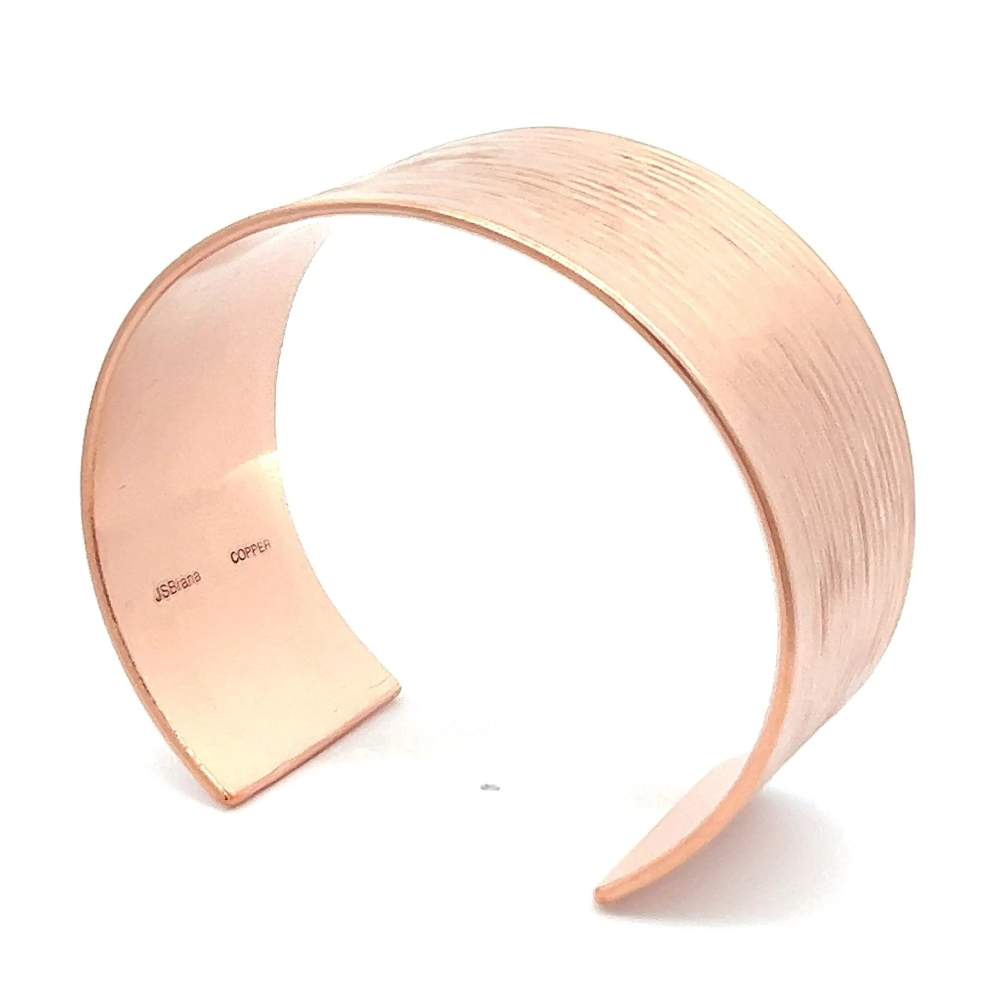 Men's Bark Copper Cuff Bracelet - 1 Inch Wide