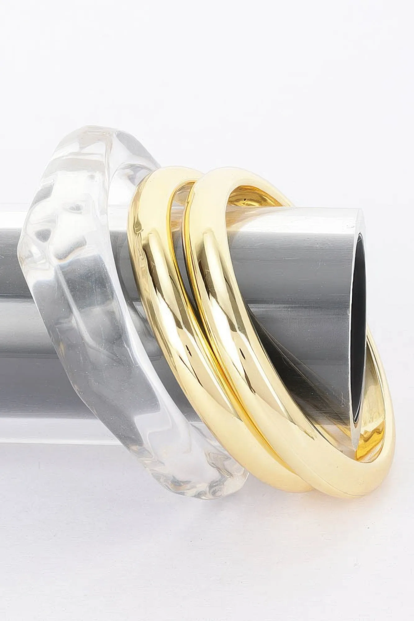 Multi Resin And Ccb Bangle Bracelet