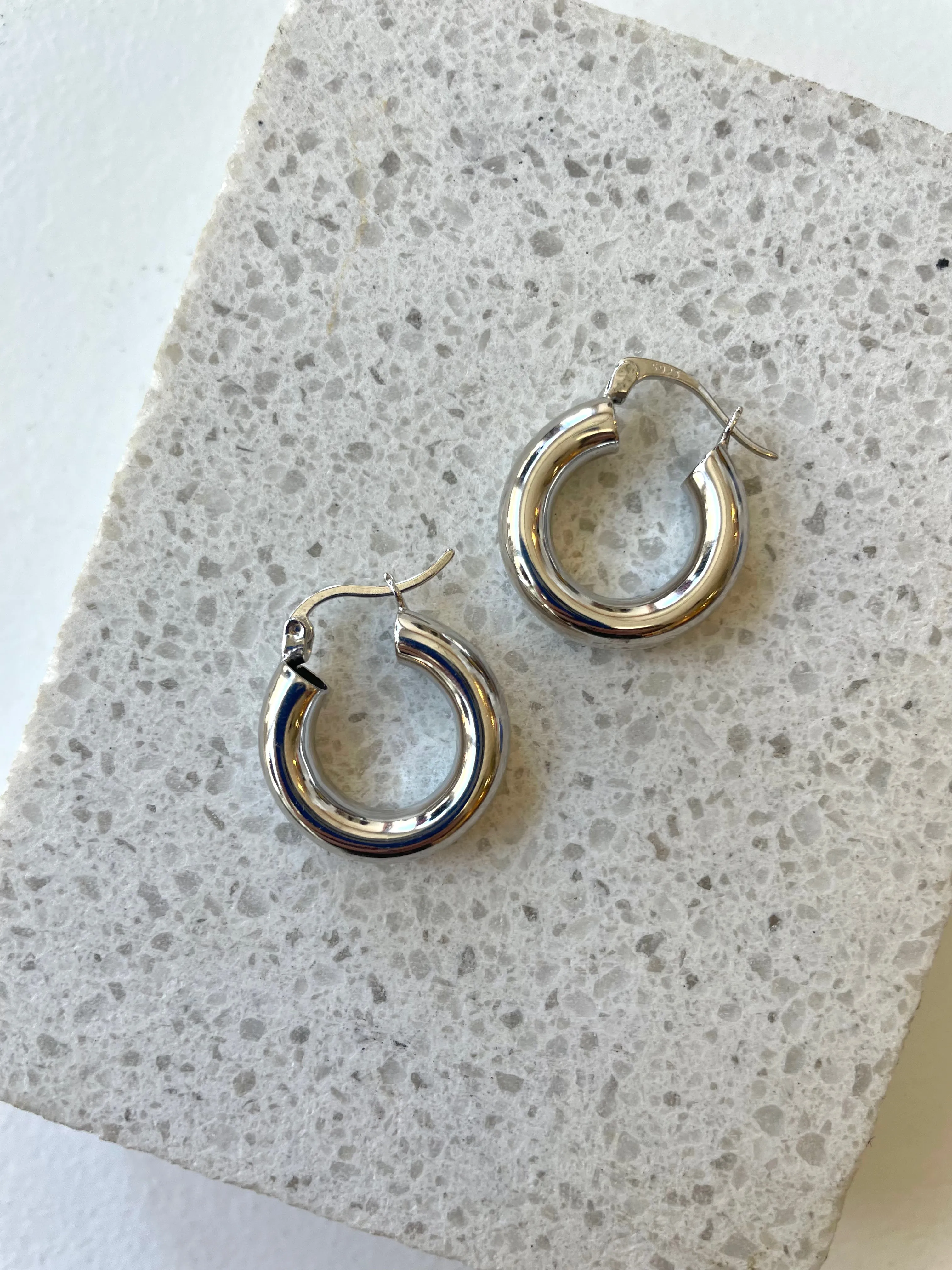 Mylo Sterling Silver Hoops