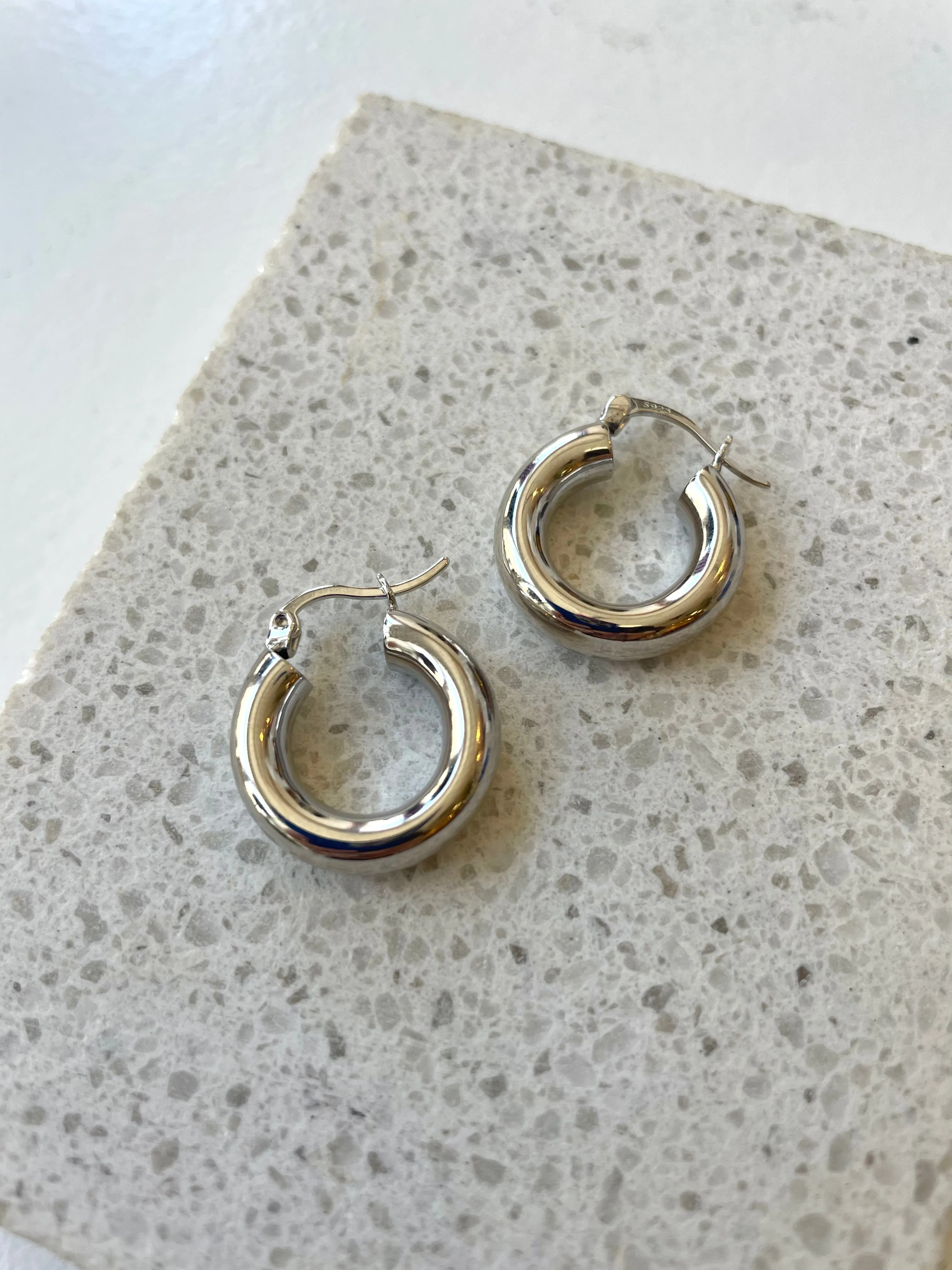 Mylo Sterling Silver Hoops