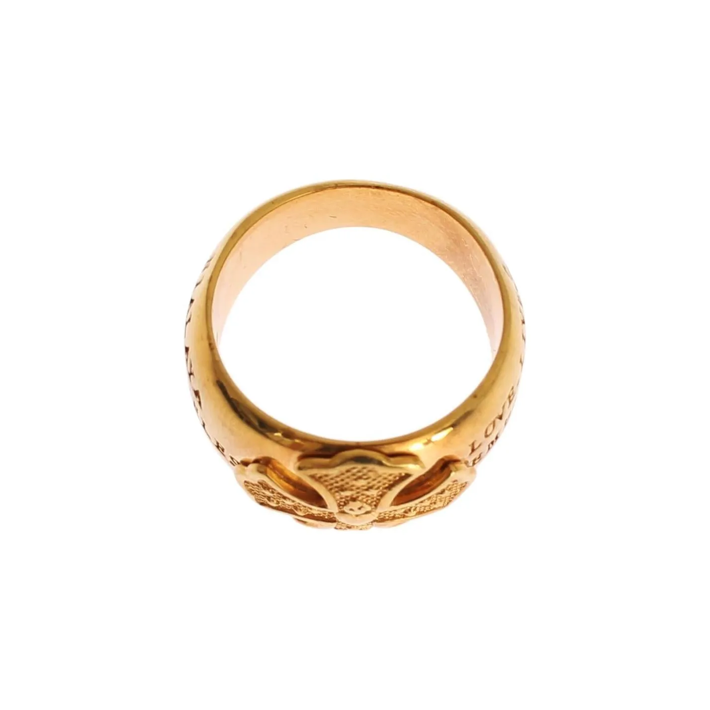 Nialaya Glamorous Gold-Plated Sterling Silver Ring