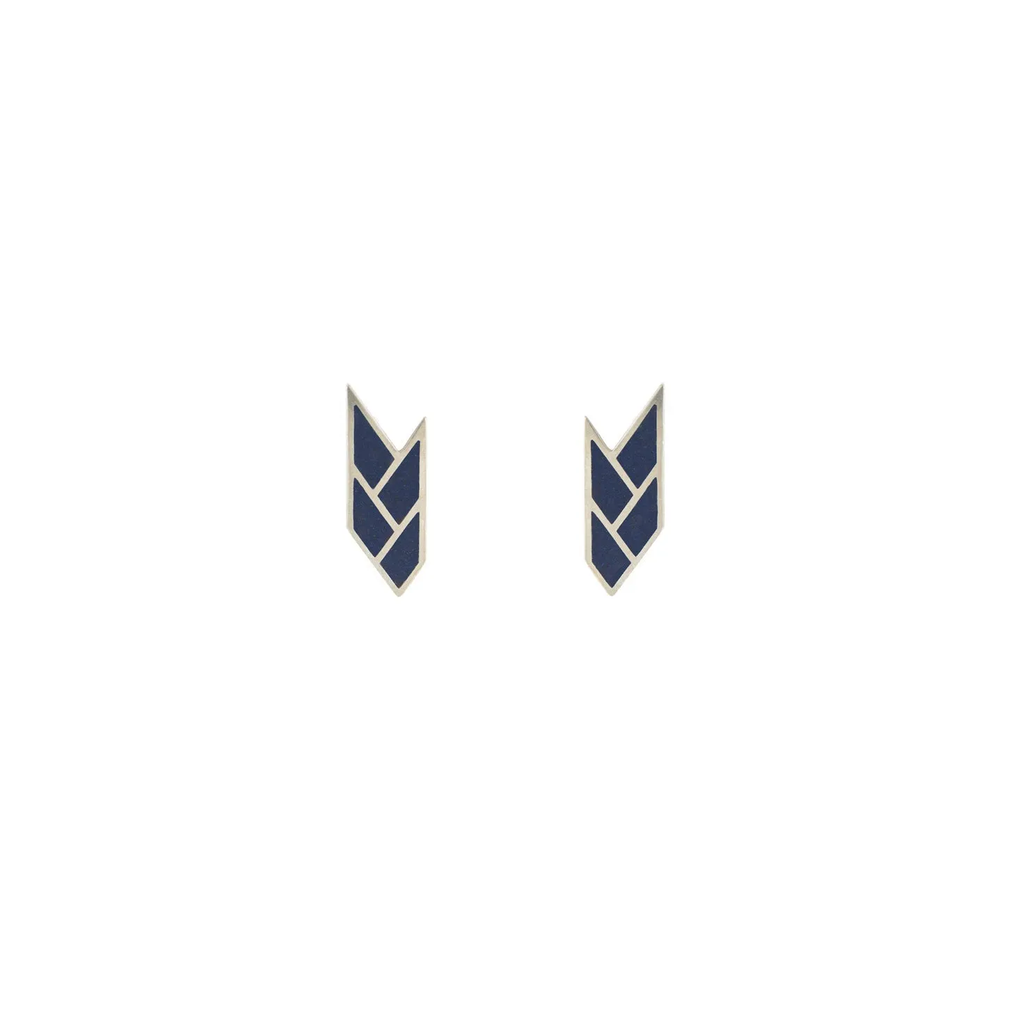 OSIRIS STUDS EGYPTIAN BLUE — Sterling Silver