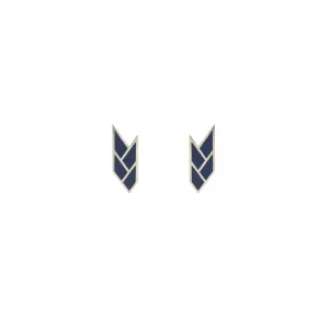 OSIRIS STUDS EGYPTIAN BLUE — Sterling Silver