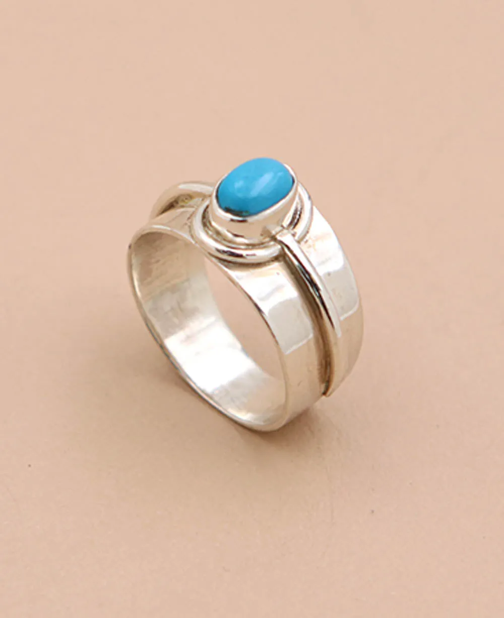 Oval Turquoise Gemstone Ring