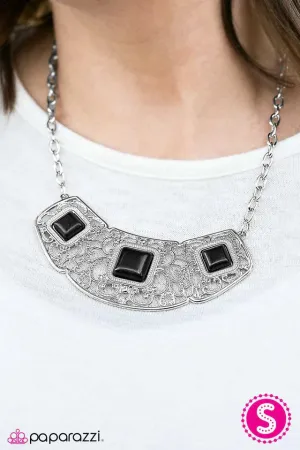 Paparazzi Necklace ~ Feeling Inde-PENDANT - Black