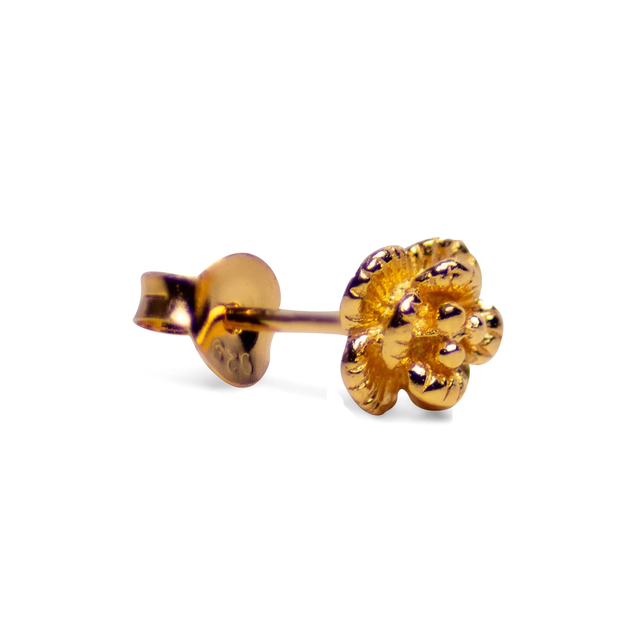 Petite Floral Gold Earrings