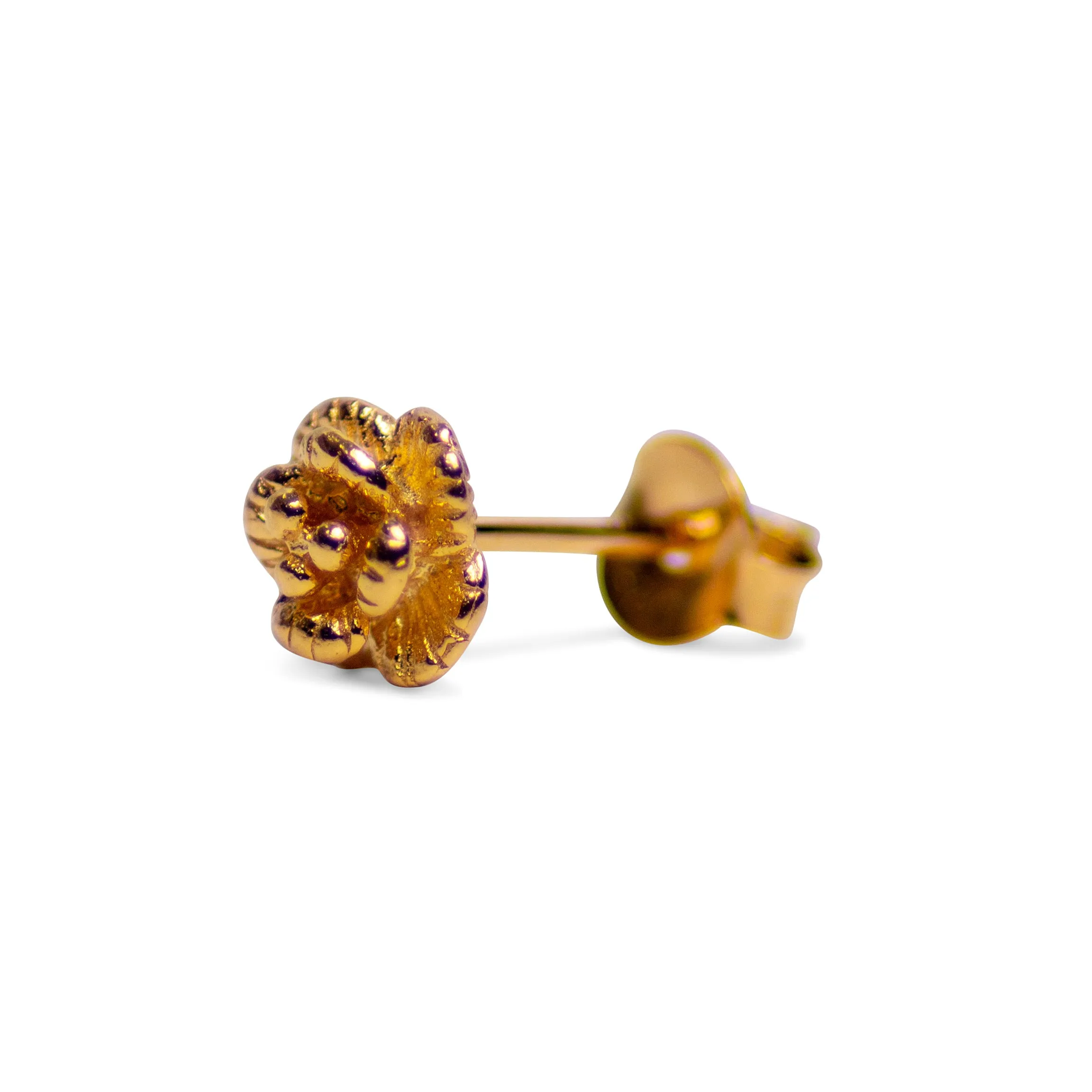 Petite Floral Gold Earrings