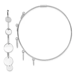 Sterling Silver 51MM Hoop Earrings