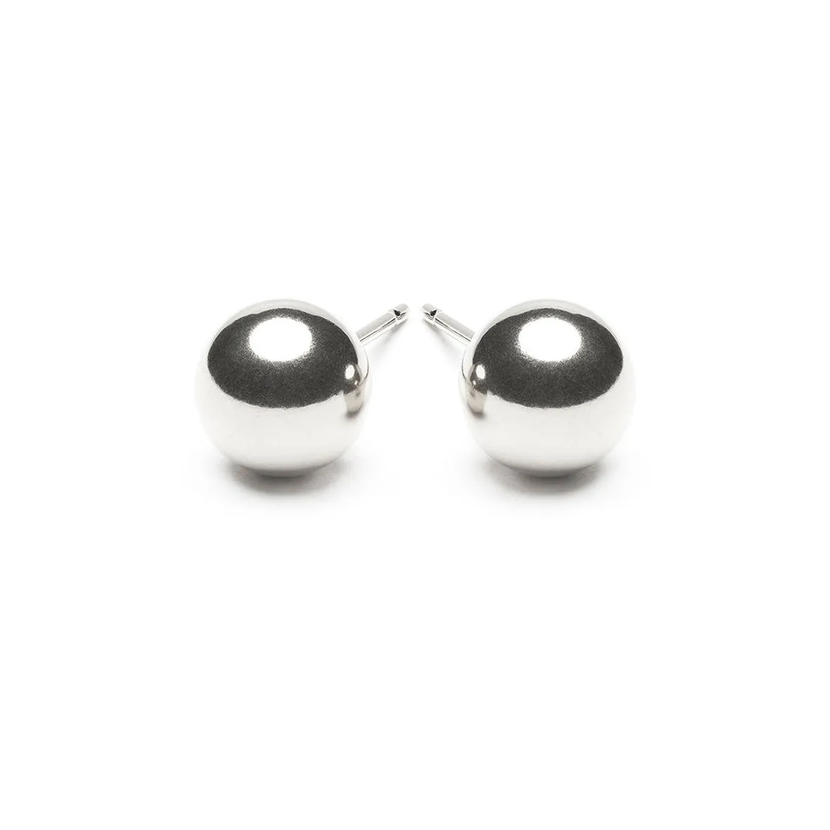 Sterling Silver 8 mm Ball Stud Earrings