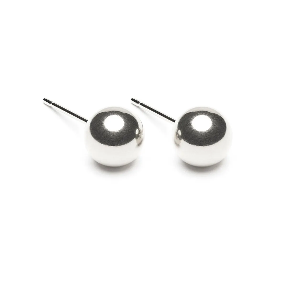 Sterling Silver 8 mm Ball Stud Earrings