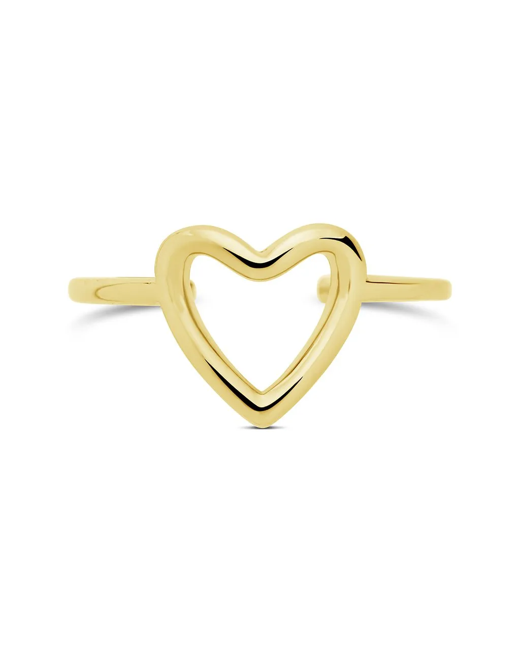 Sterling Silver Open Heart Ring