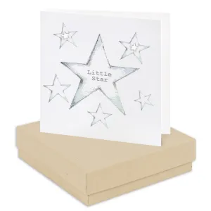 Sterling Silver Star Stud Earrings - Boxed for Gifting -Handcrafted