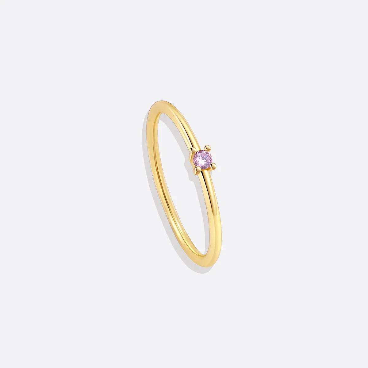 Super Dainty Birthstone Stacking Ring