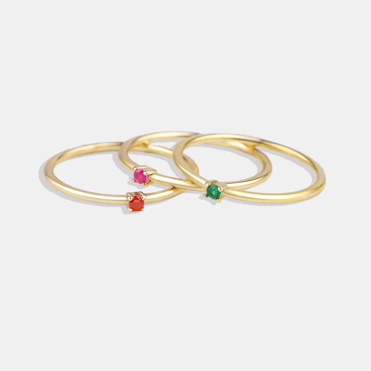 Super Dainty Birthstone Stacking Ring