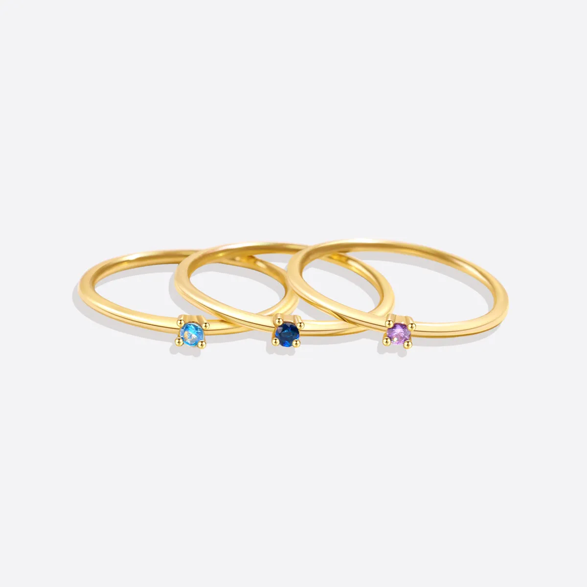 Super Dainty Birthstone Stacking Ring