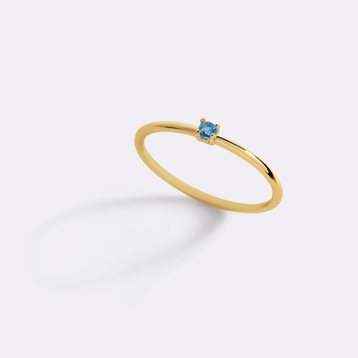 Super Dainty Birthstone Stacking Ring