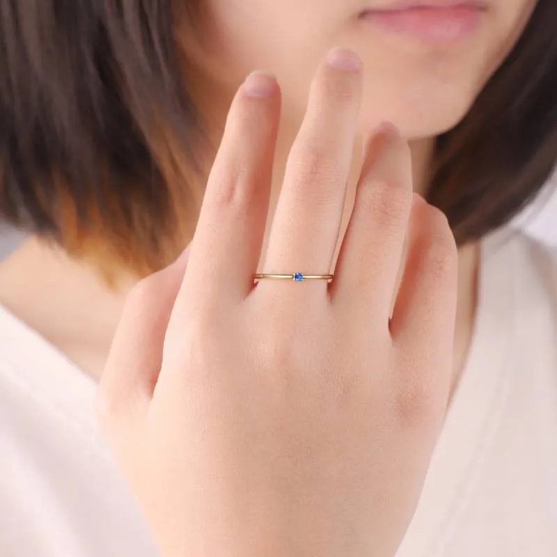 Super Dainty Birthstone Stacking Ring