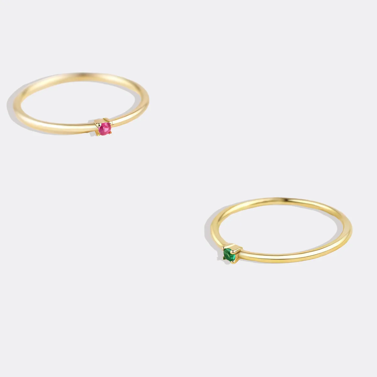 Super Dainty Birthstone Stacking Ring