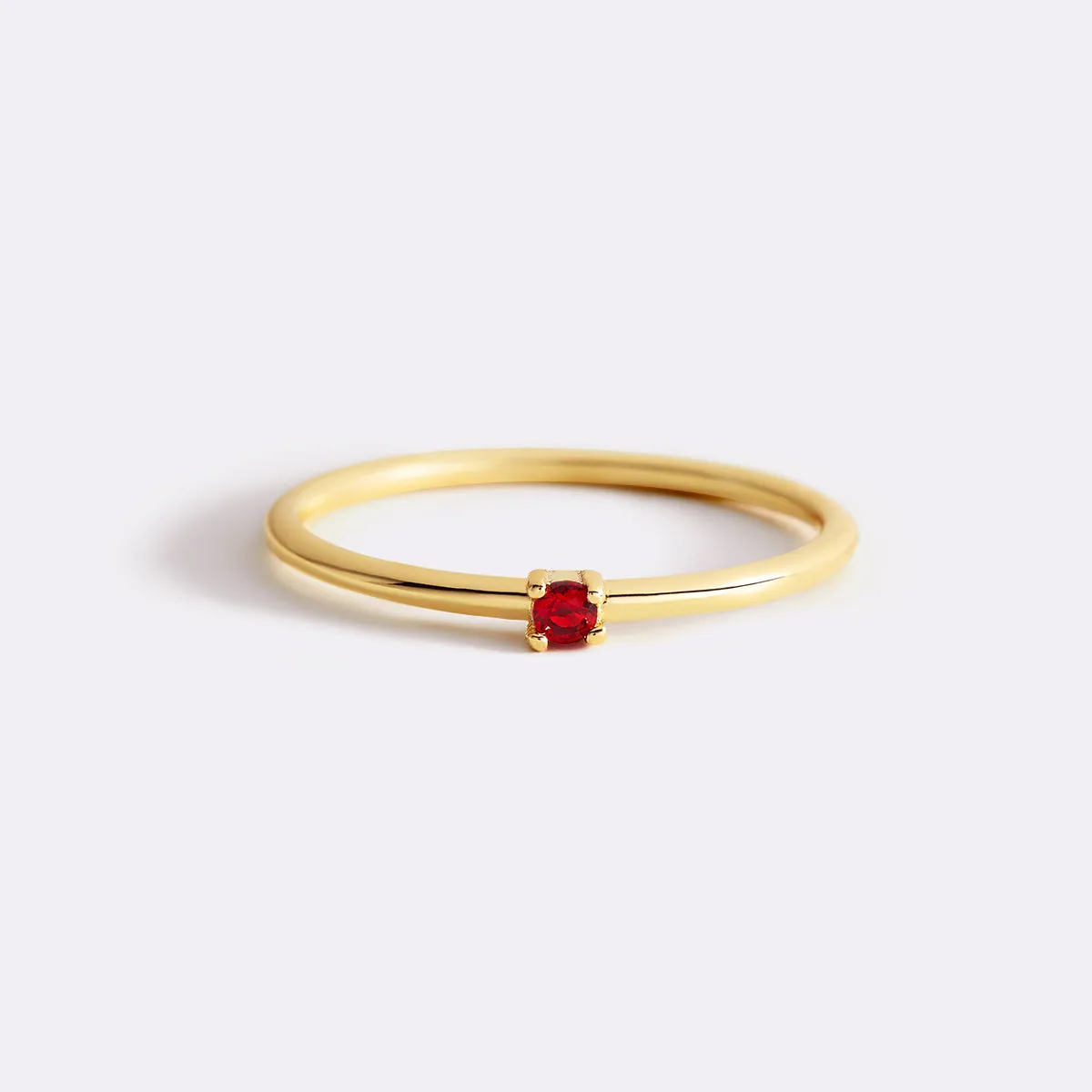 Super Dainty Birthstone Stacking Ring