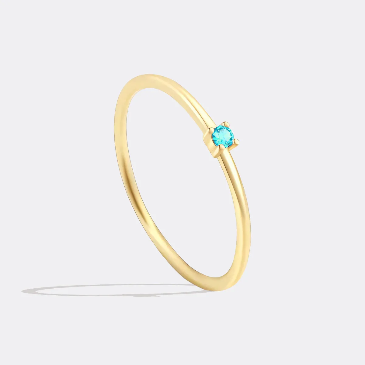 Super Dainty Birthstone Stacking Ring