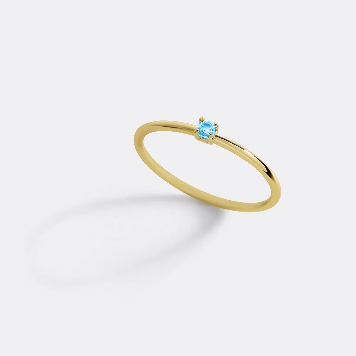 Super Dainty Birthstone Stacking Ring