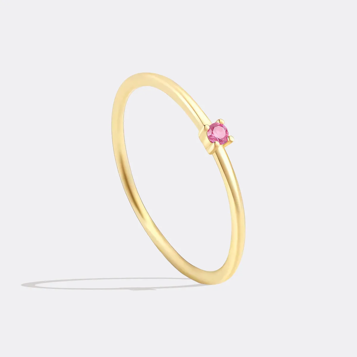 Super Dainty Birthstone Stacking Ring