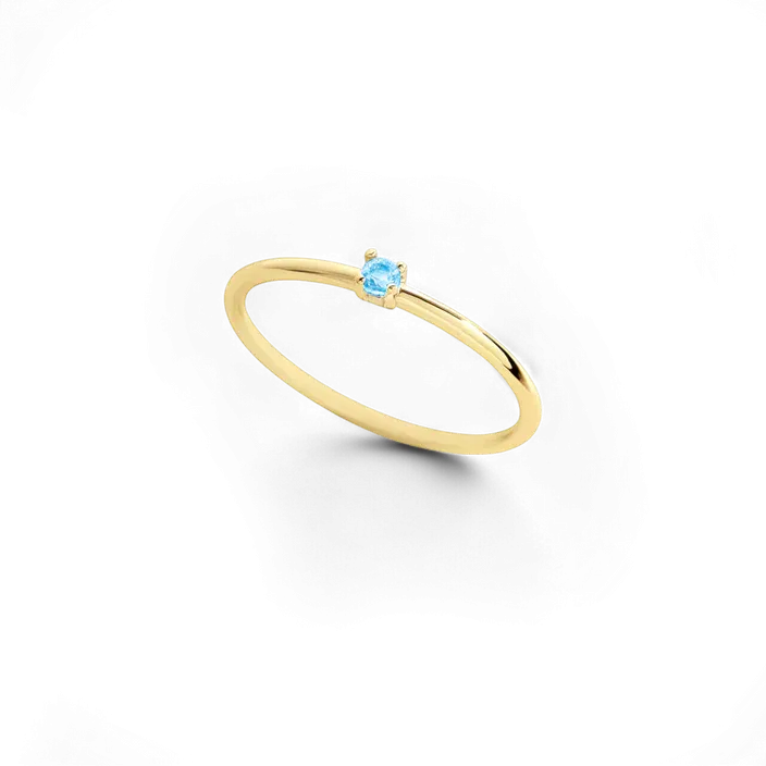 Super Dainty Birthstone Stacking Ring