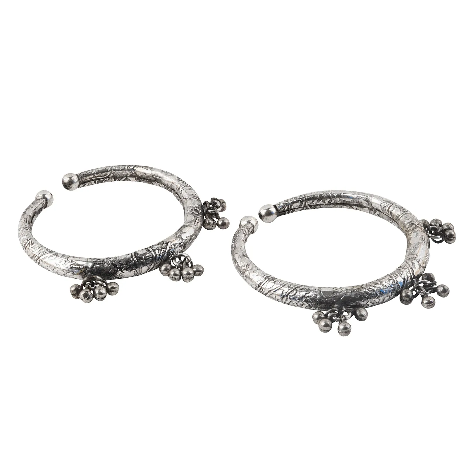 Teejh Asma Silver Oxidised Bracelet