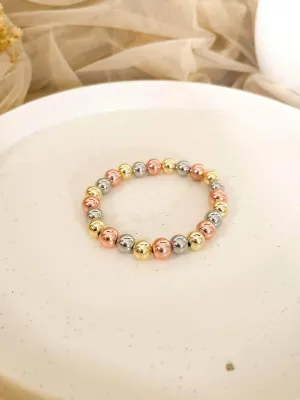 Tricolor Bead Ball Bracelet