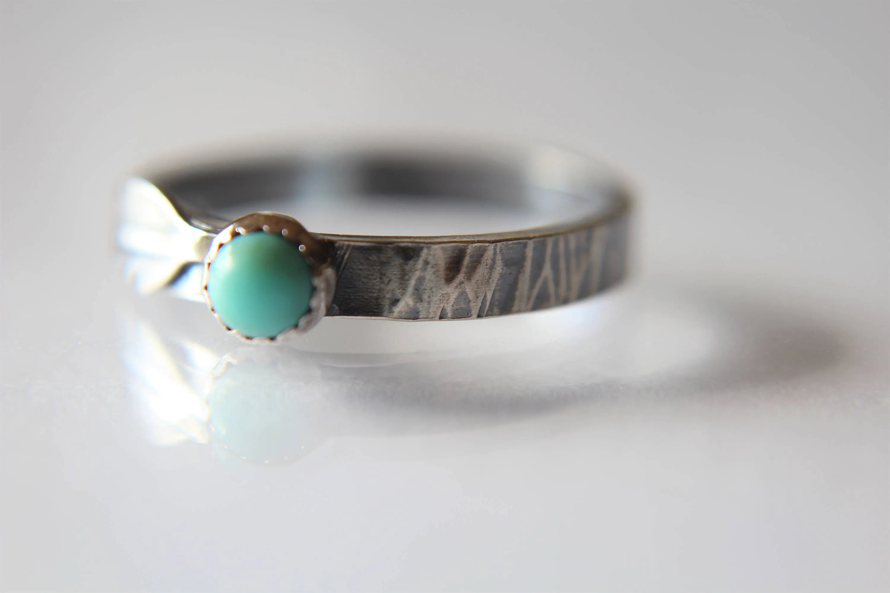 Turquoise Feather Ring, Feather Ring, Turquoise and Silver, Turquoise Ring, Sterling Silver Ring, Feather and Turquoise, Customizable, Gift