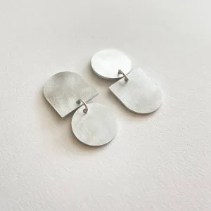 Twins Earrings Silver Aluminium