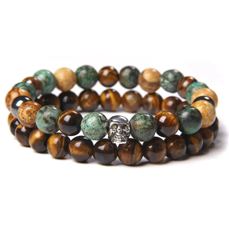 Unisex Fashion Natural Stone Bangle / Casual Bracelet Of Beads For Men And Women