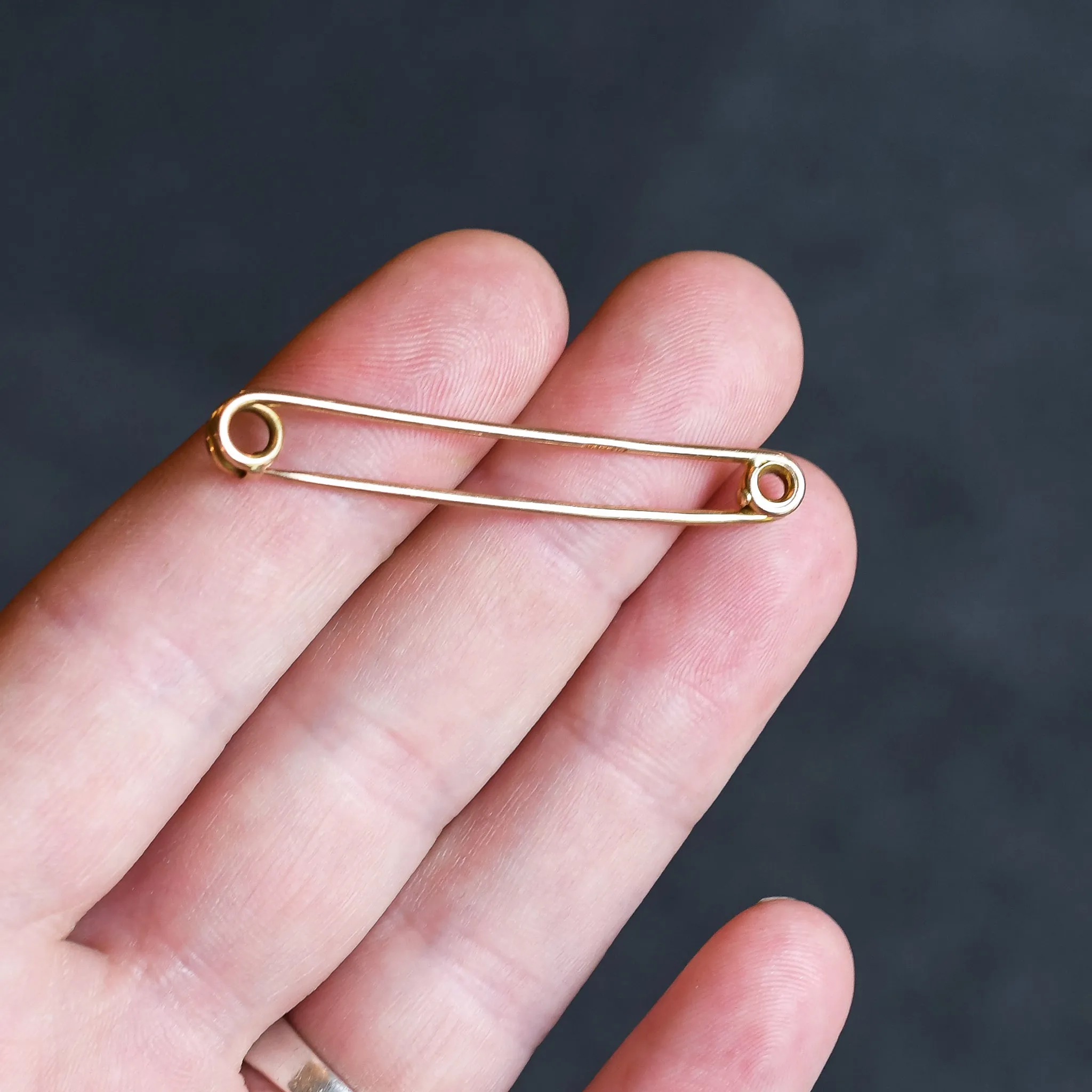 Victorian 15k Gold Safety Pin